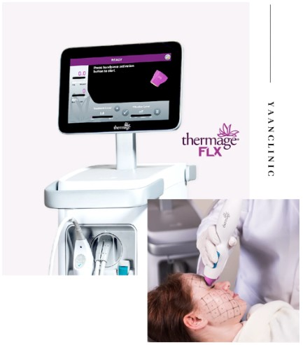 thermage flx korea gangnam seoul yaan clinic forehead wrinkles improvement photo