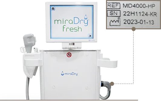 より良く、より安定したアップグレード版 miraDry fresh ― ソウル江南の Yaan Clinic