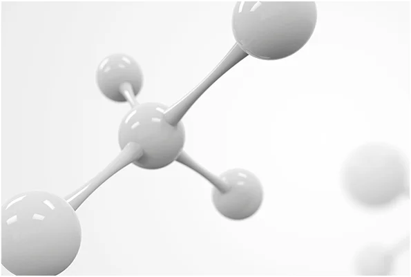Glutathione molecule model