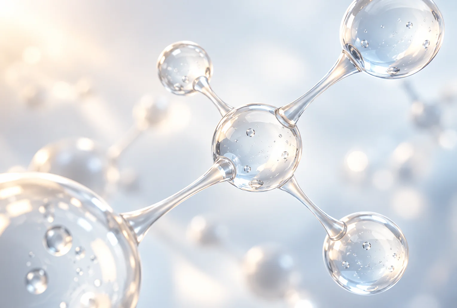 Stem Cell Therapy and Glutathione Antioxidant Support at YAAN Clinic in Gangnam, Seoul, Korea, featuring molecular imagery representing glutathione, oxidative stress management, skin elasticity, skin tone, and skin rejuvenation